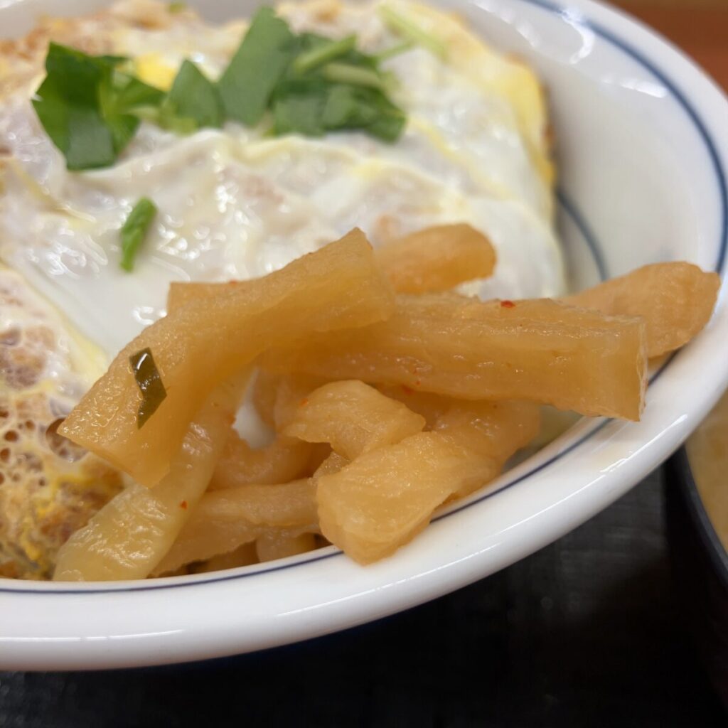 大根の漬物食べ放題が地味に嬉しい