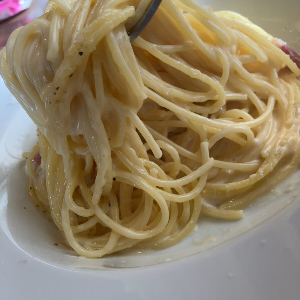 麺はアルデンテでちょうどいい食感