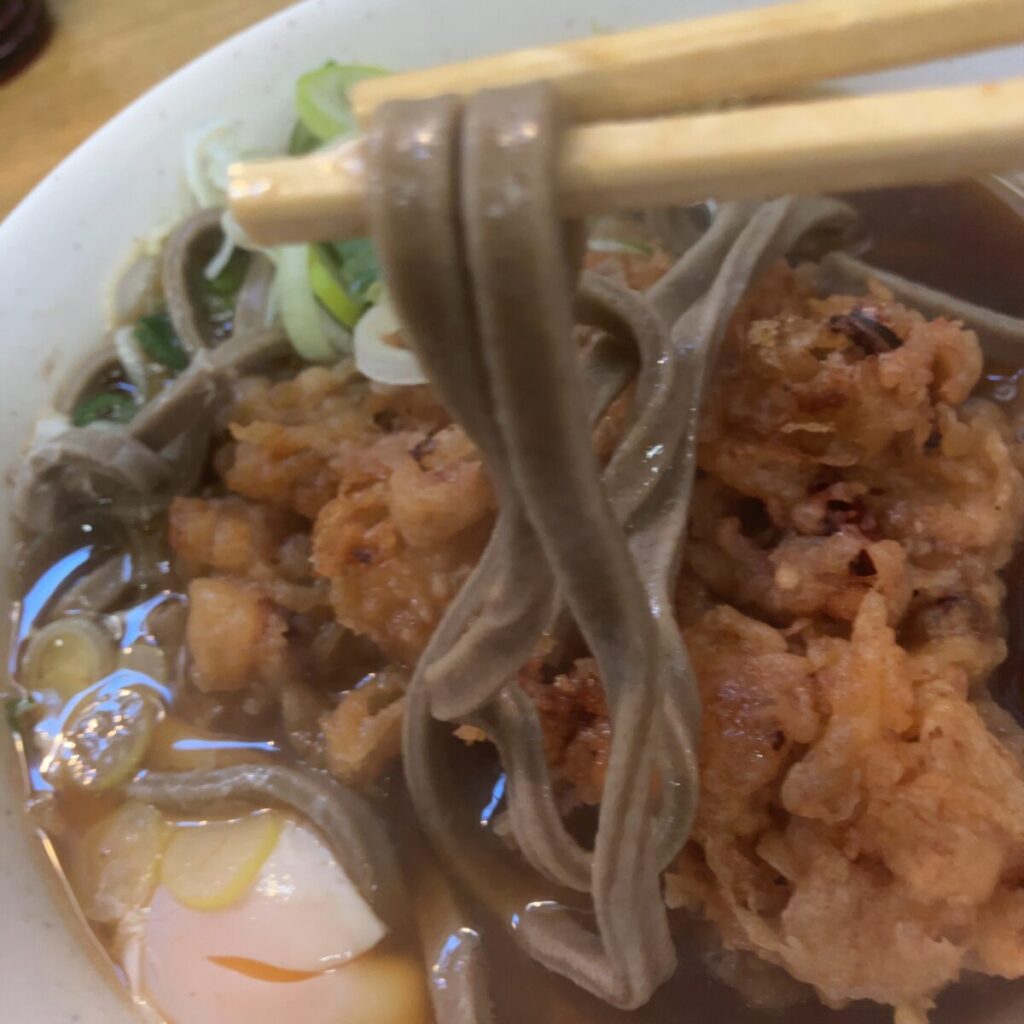 麺は蕎麦としては30点だけど立ち食い蕎麦としては200点