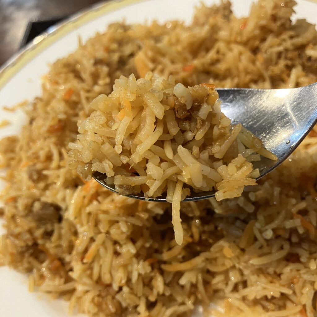 お米がパサパサしていて違和感がある