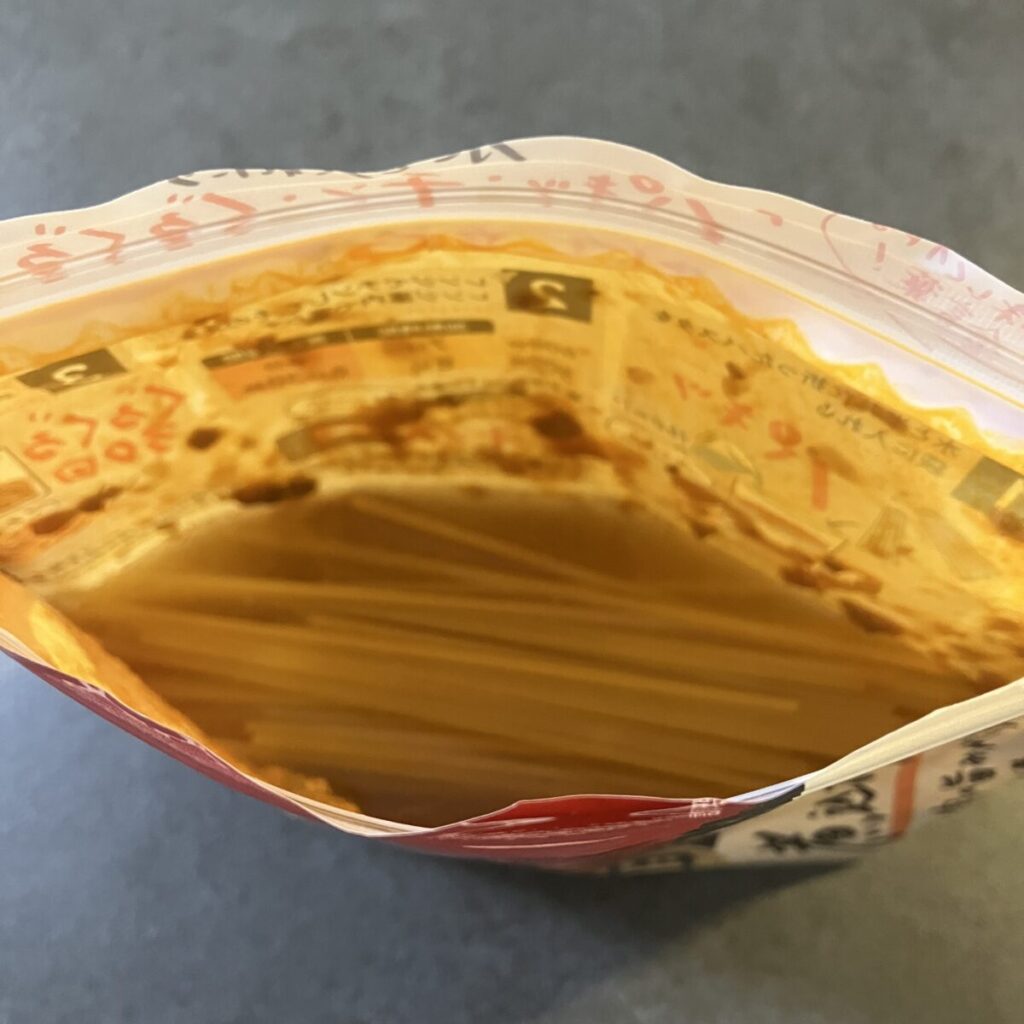 パスタを半分に折るのが地味にストレス