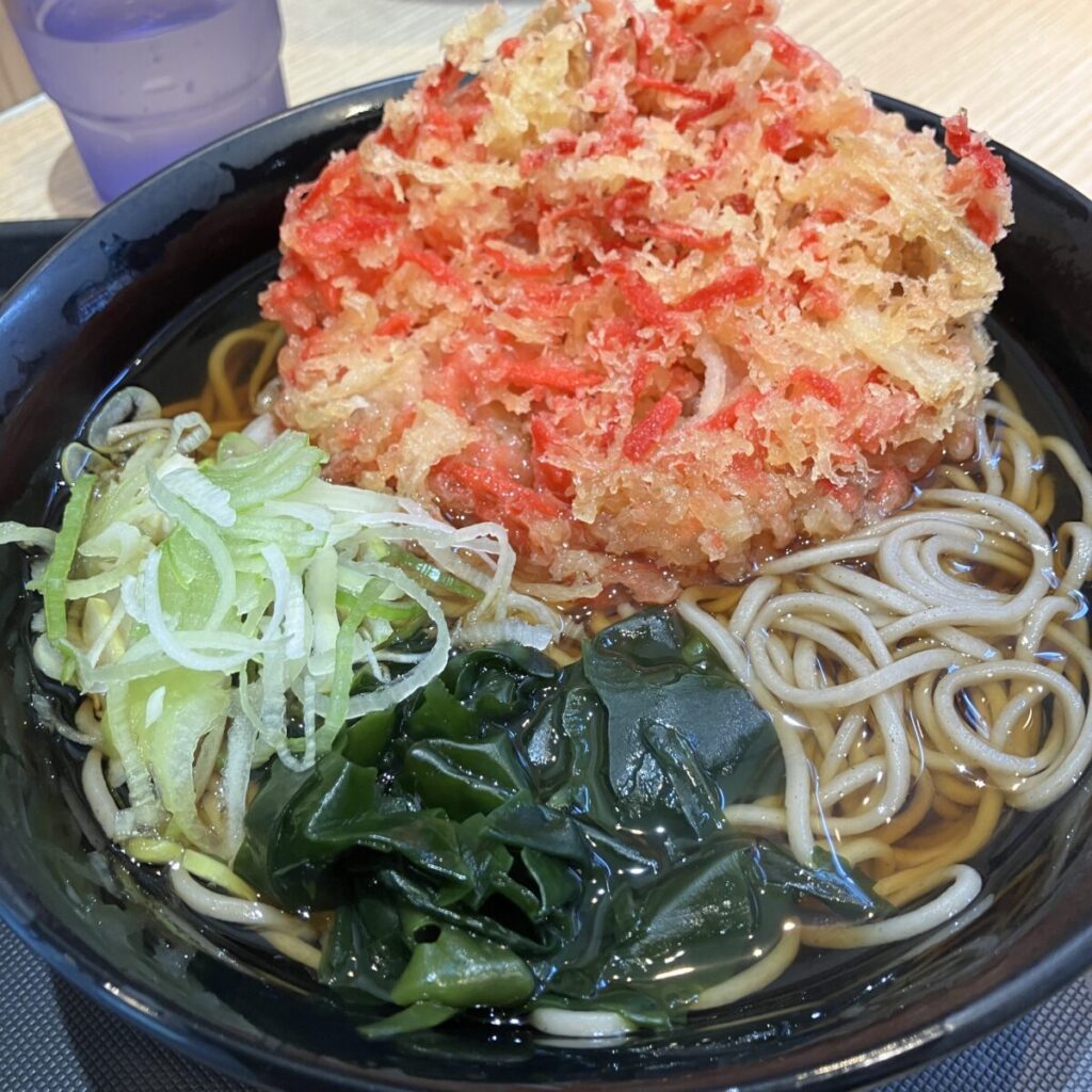 富士そばの紅生姜天そばを食べた感想