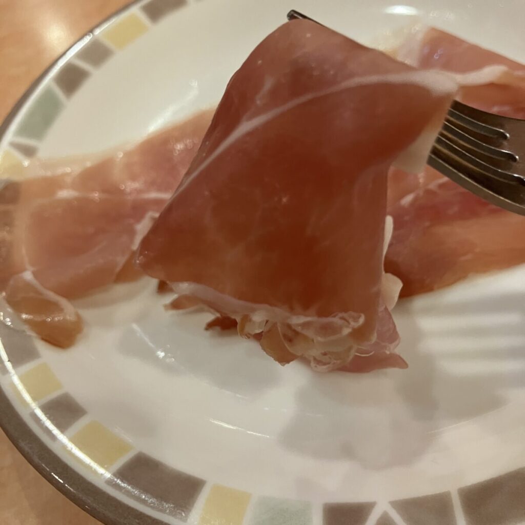 サイゼリヤの生ハム