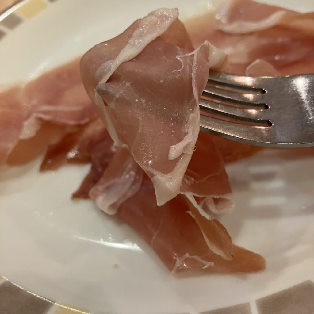 サイゼリヤの生ハム